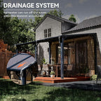 Aoxun 14’x10’ Gazebo with Aluminum Frame & Polycarbonate Panel, Outdoor Patio - Image 5