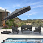 PURPLE LEAF Cantilever Patio Umbrella 10' x 10' - Image 2