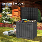 Outdoor Storage Box, 35 Gallon Waterproof Deck Box, Quick Snap-Lock Resin - Image 3