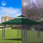 Sumfaller 10x10 FT Gazebo Replacement Canopy Top Cover | Double Tiered Canopy - Image 4