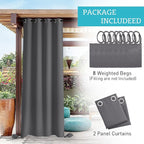 RYB HOME Extra Wide Outdoor Curtains - Image 7