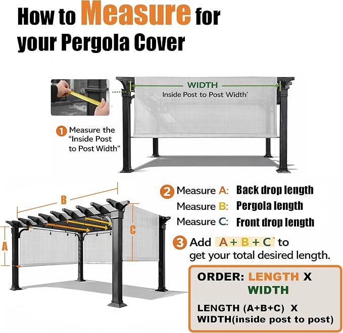Alion Home Waterproof Pergola Covers - Image 2