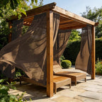 Outdoor Sheer Curtains for Patio Waterproof, 2 Panels Rod Pocket Indoor/Outdoor - Image 4