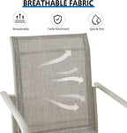 Outdoor Dining Chairs Set of 4, Stackable Patio Chairs - Image 5