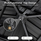 Aoxun Gazebo 8x8 Hardtop Gazebo - Image 8