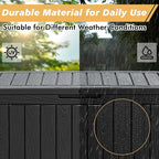 Fancyango 150 Gallon Outdoor Deck Box Waterproof, Large Storage Box - Image 3