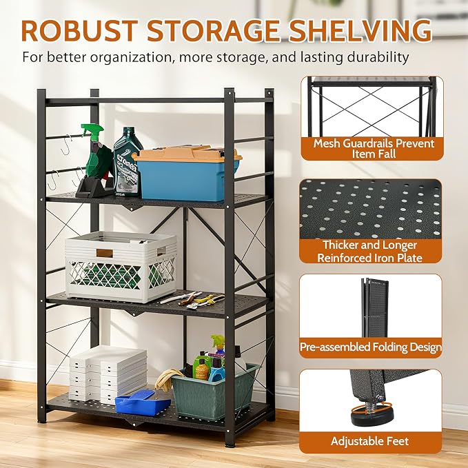 4 Tier Greenhouse Shelving Unit, Plant Stand, 2 Pack, No Assembly Required - Image 5
