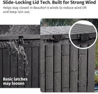 31 Gallon Resin Deck Box, Package Delivery Box - Image 3