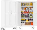 GAIOUS 73.6” Tall Metal Garage Storage Cabinet by GAIOUS