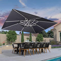 PURPLE LEAF Cantilever Patio Umbrella 10' X 13' Extra Large, 3-Yr by PURPLELEAF