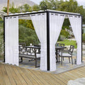 LORDTEX Burlap Linen Look Outdoor Curtain by LORDTEX