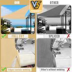 LOVE STORY Custom Size 9' x 18' x 20.1' Sun Shade Sail - Image 7