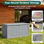 Outdoor Storage Box, 98 Gallon Deck Box, Outdoor Storage Bench, Waterproof - Image 2
