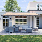 16x12 Lean to Pergola Outdoor Gazebo - Image 2