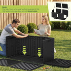 Devoko 100 Gallon Outdoor Storage Box, Waterproof Deck Box Lockable | Weather - Image 4