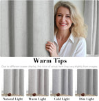 H.VERSAILTEX Linen Curtains 100% Blackout Curtains - Image 5