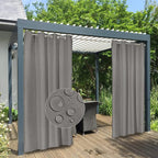 Easy-Going 100% Waterproof Outdoor Curtains 54x84 inch, Gazebo and Pergola 2 by Easy-Going