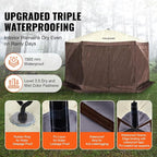 VEVOR Pop Up Gazebo Screen Tent 6 Sided Canopy Sun Shelter - Image 4