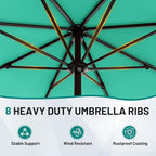 9 FT Patio Umbrella for Outdoor, Outdoor Table Umbrella - Image 3
