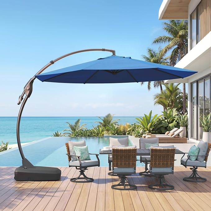 Grand patio 12FT Sunbrella Cantilever Umbrella by GrandPatio