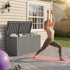 Devoko 100 Gallon Outdoor Storage Box, Waterproof Deck Box Lockable | Weather - Image 2