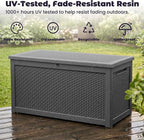 PatioZen Outdoor Storage Box Waterproof Extra Large 330 Gal Lockable, Hydraulic - Image 6