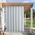NICETOWN Patio Curtain Outdoor Waterproof W100 x L120, Rustproof Top & Bottom by NICETOWN