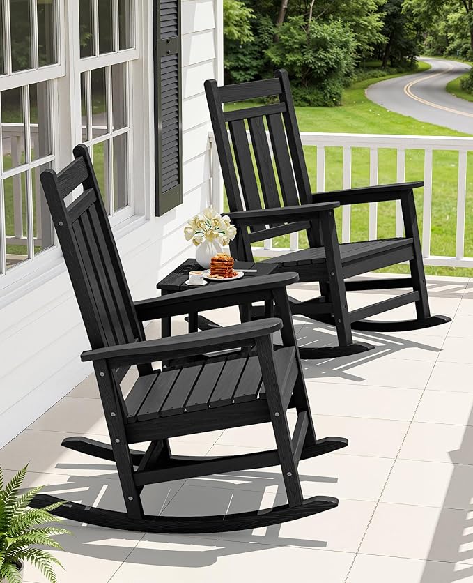 Oversized Outdoor Rocking Chair, HDPE Patio Rockers - Image 2