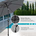 Simple Deluxe 9' Patio Umbrella Outdoor Table Market Yard Umbrella - Image 5