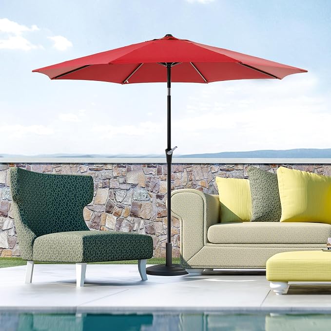 OLIXIS 9ft Patio Table Umbrella, Outdoor Patio Umbrella by OLIXIS