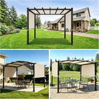 NOVINO Pergola Replacement Canopy, 17x10ft Waterproof Pergola Shade Cover | - Image 8