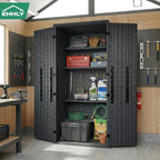 EHHLY Heavy Duty Tall Storage Cabinet Outdoor Weatherproof, 28 Cuft Garage - Image 9