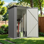 Devoko 3x3 FT Outdoor Storage Shed, Small Garden Tool Shed - Image 2
