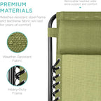 Best Choice Products Set of 2 Adjustable Steel Mesh Zero Gravity Lounge Chair - Image 7