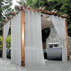 BONZER Waterproof Sheer Outdoor Curtains by Bonzer