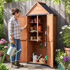 Aoxun Solid Wood Outdoor Cabinet 2.3'x1.3' - Image 3