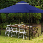 10x10 FT Gazebo Replacement Top, Canopy Replacement Cover Double Tiered - Image 7
