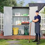 Aoxun 64 Cu.Ft Resin Outdoor Storage Shed - Image 7