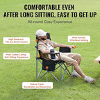 VEVOR Oversized Camping Folding Chair, Portable Heavy Duty Outdoor Quad Lumbar - Image 6