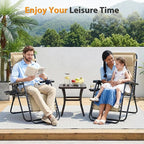 NEWBULIG Zero Gravity Chairs Set of 2, Folding Lounge Recliner Chair | Portable - Image 2
