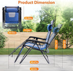 Sweetcrispy Zero Gravity Chairs, Foldable Patio Reclining Chairs - Image 8