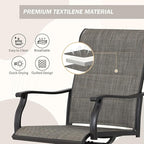 Outdoor 360-degree Swivel Dining Chairs Set of 6, Ergonomic Designed, Breathable - Image 5