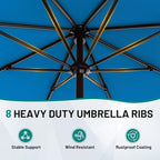 9 FT Patio Umbrella for Outdoor, Outdoor Table Umbrella - Image 3
