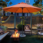 Sunnyglade 9' Solar LED Patio Umbrella, 8 Ribs, Tilt & Crank | 9Ft Patio - Image 6