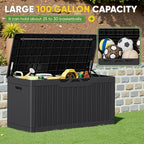 Greesum Outdoor Storage Box 100 Gallon Storage Bin - Image 4