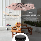 Best Choice Products 7.5ft Solar Umbrella LED Lighted Patio Umbrella, Table - Image 3