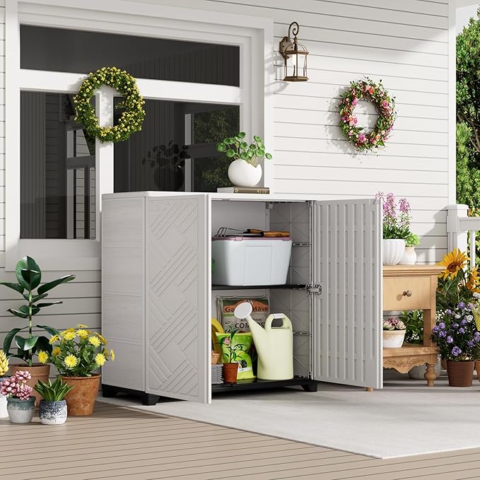 HOMSPARK Indoor/Outdoor Storage Cabinet - Image 5