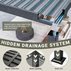Airwire 12'x20' Louvered Pergola Aluminum Frame Gray | Outdoor Pergola - Image 5