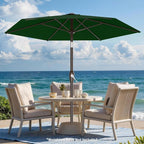 7.5FT Patio Umbrella Table Market Umbrella w/Tilt and Crank, Heavy-Duty Outdoor - Image 6