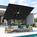 JZAC & QZYD 9x12 FT Cantilever Offset Patio Umbrella by JZACQZYDpatioumbrella
